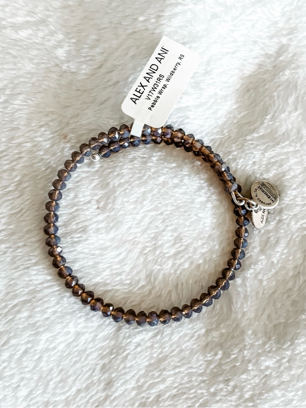 NWT! Alex and Ani Beaded Bracelet - Wildberry